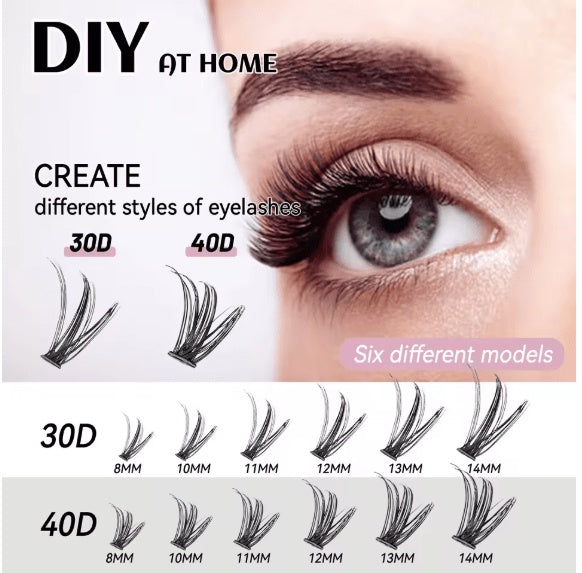 ⨠Eyelash Cluster Kit ā DIY Natural & Glam Lashes