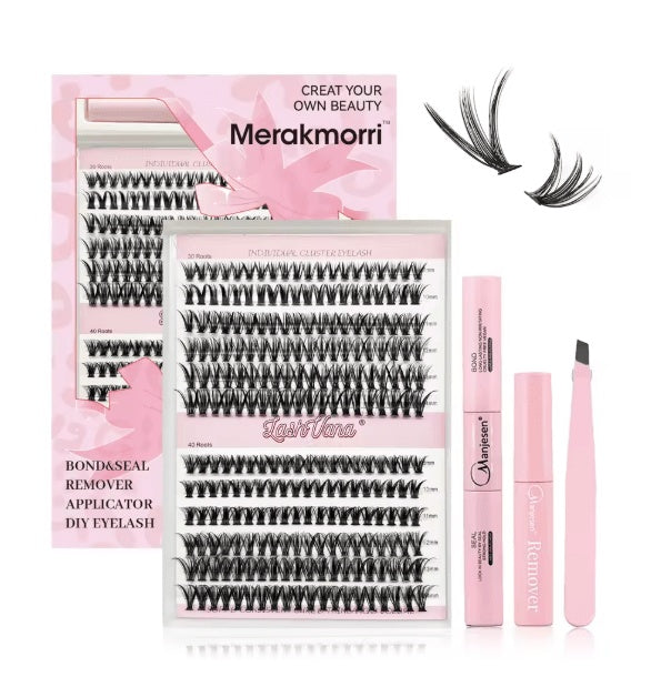 ✨ Eyelash Cluster Kit – DIY Natural & Glam Lashes